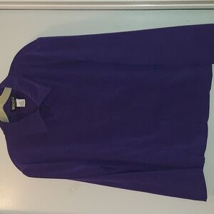BRIGGS NY purple Jacket zipper down size 14